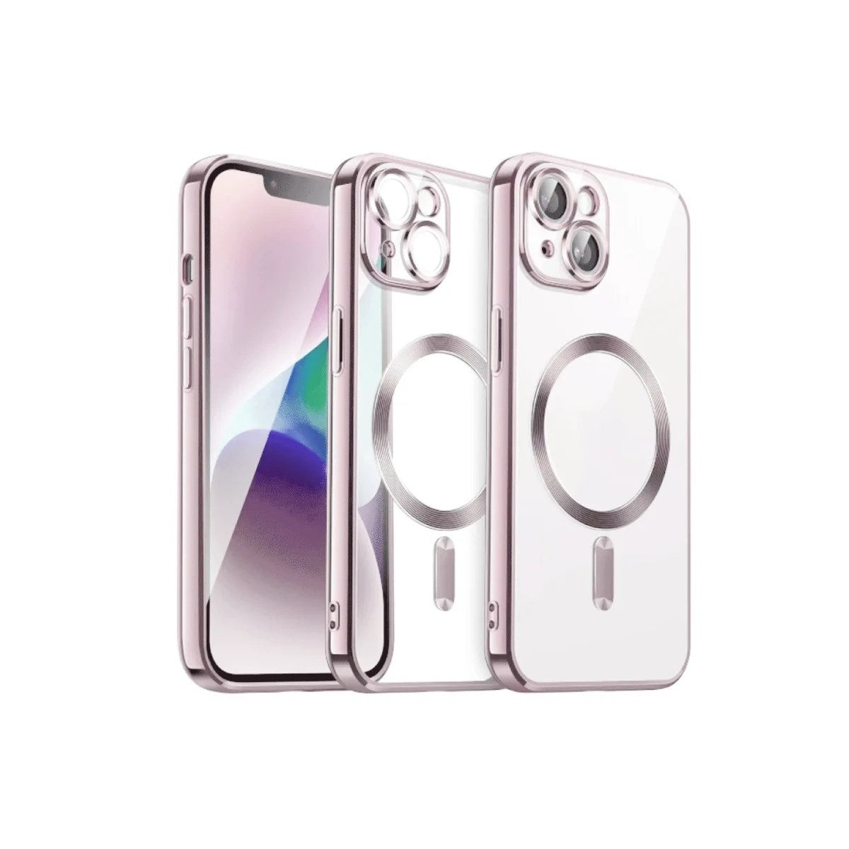 Mey İthalat® iPhone 15 Kılıf Kross Magneticsafe Kapak - Rose