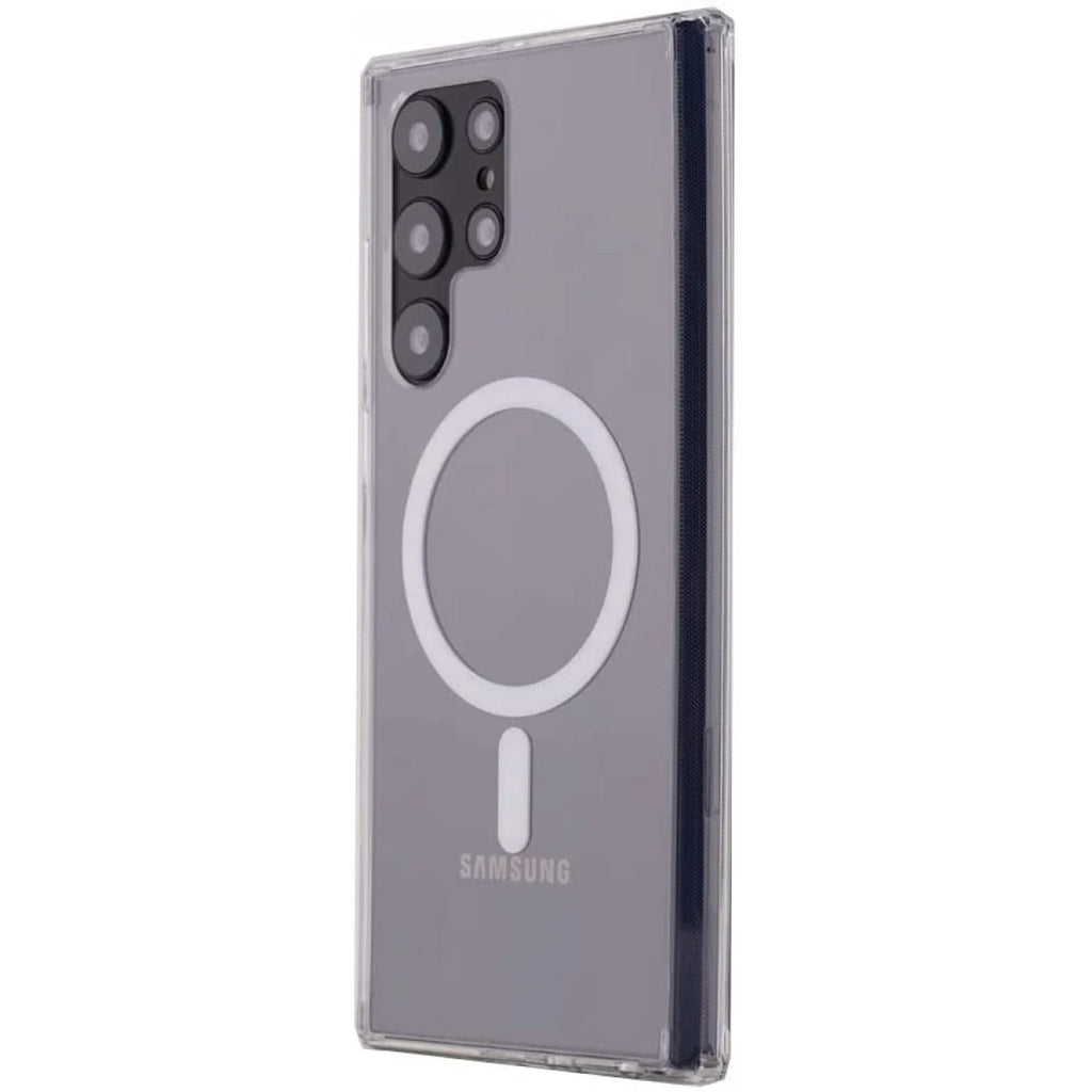 Mey İthalat® Samsung Galaxy S22 Ultra Kılıf Magneticsafe Şeffaf Silikon - Şeffaf