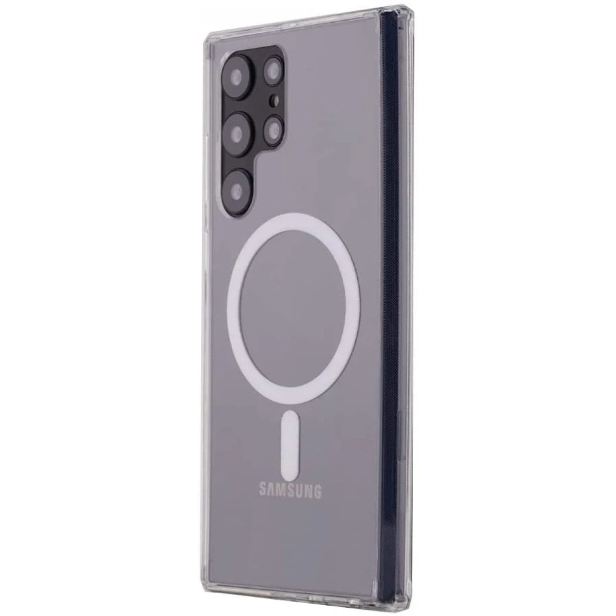 Mey İthalat® Samsung Galaxy S22 Ultra Kılıf Magneticsafe Şeffaf Silikon - Şeffaf