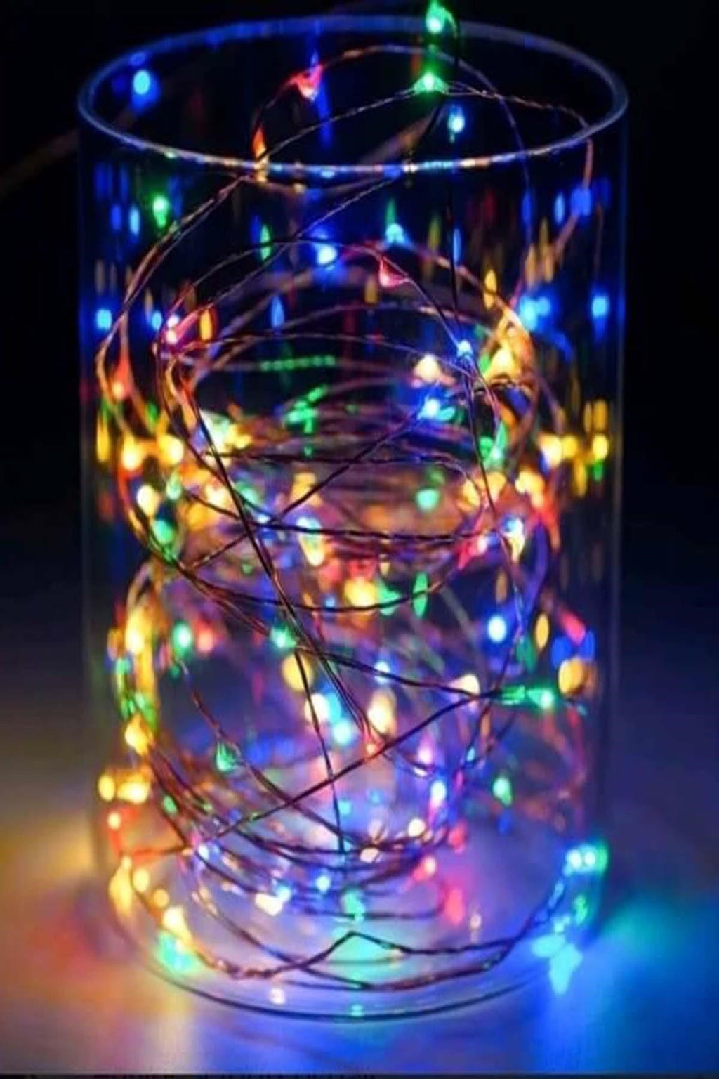 Pilli Renkli Peri Led Işık Saçak 10 Metre Dekoratif Aydınlatma (RGB)
