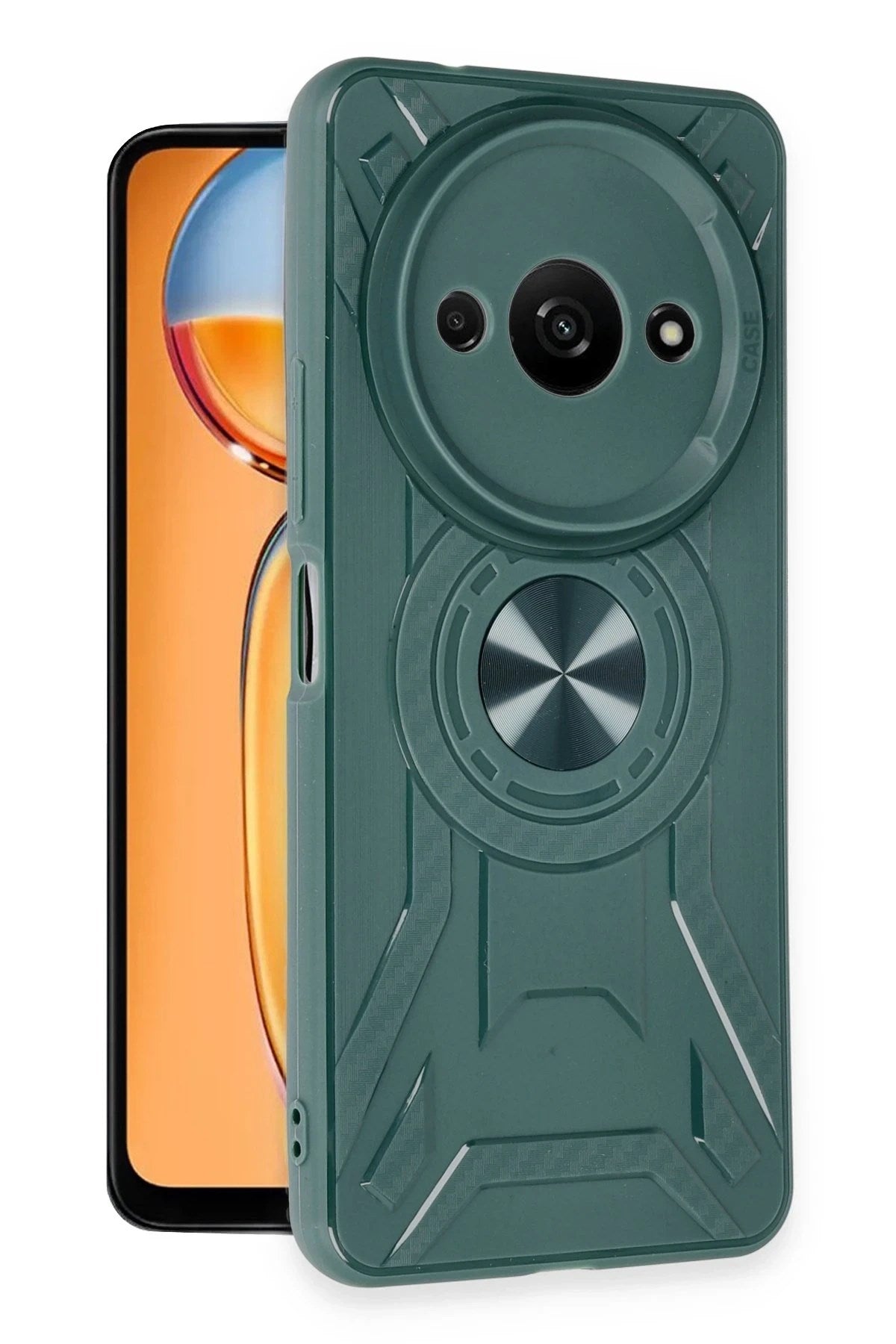 Mey İthalat® Redmi A3 4G Kılıf Lincoln Silikon - Koyu Yeşil