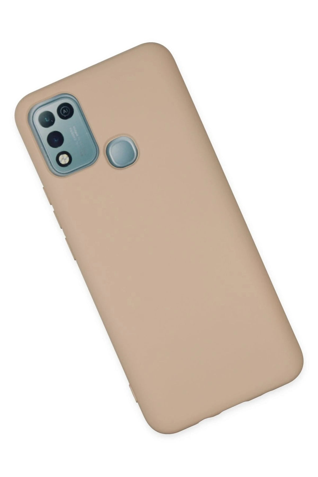 Mey İthalat® İnfinix Hot 10 Play Kılıf Nano içi Kadife Silikon - Pudra