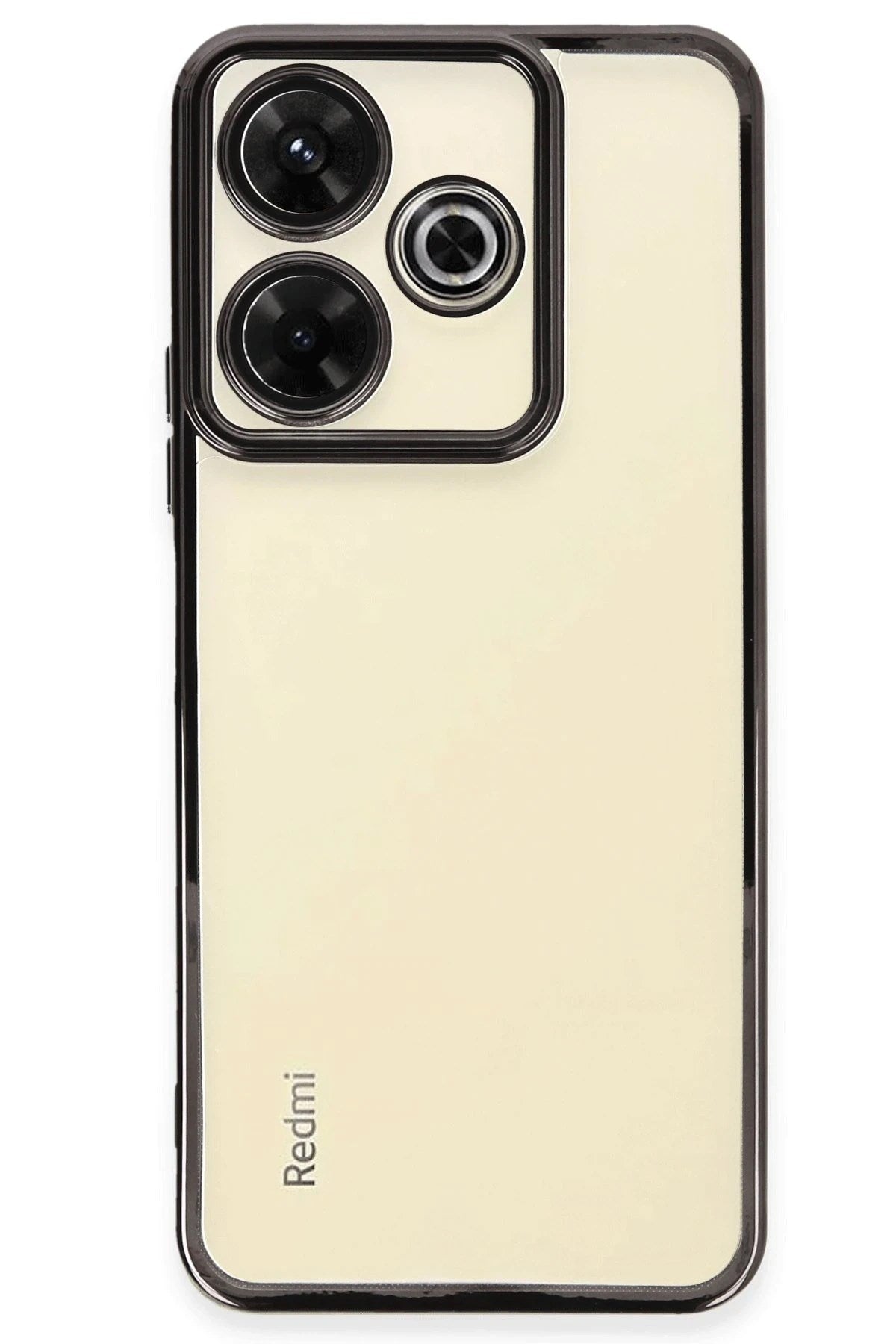Mey İthalat® Redmi 13 4G Kılıf Lensli Silikon - Siyah