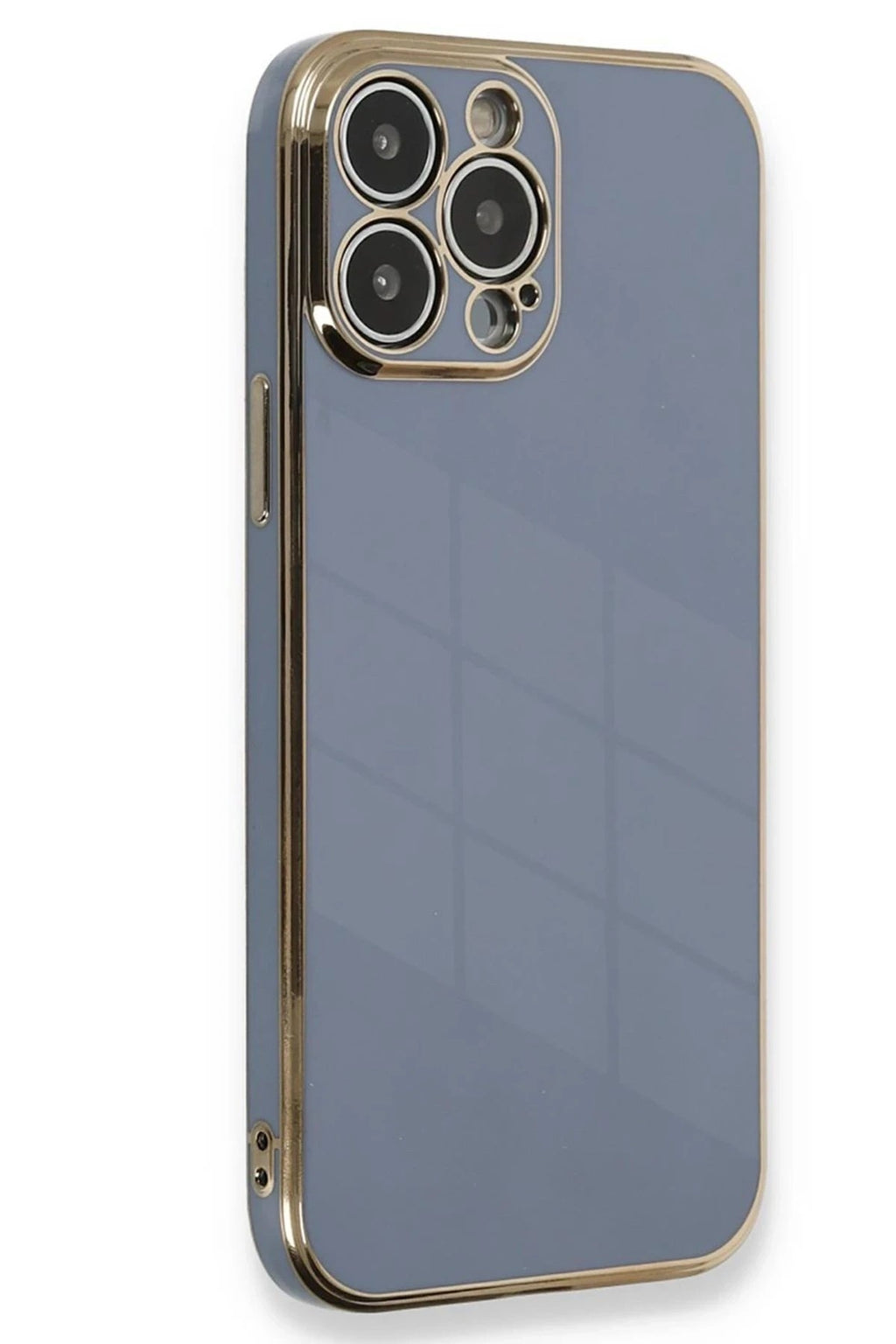 Mey İthalat® iPhone 15 Pro Kılıf Volet Silikon - Mavi
