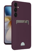 Mey İthalat® Samsung Galaxy A26 Kılıf Kelvin Kartvizitli Silikon - Derin Mor