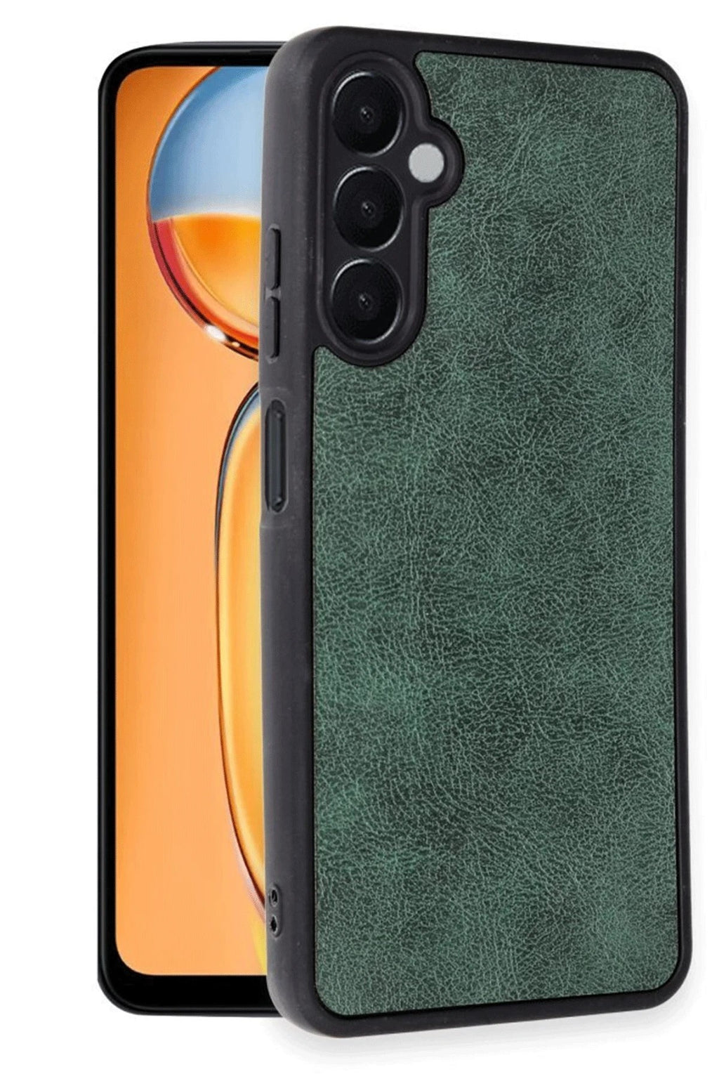Mey İthalat® Samsung Galaxy A26 Kılıf Aras Deri Kapak - Koyu Yeşil