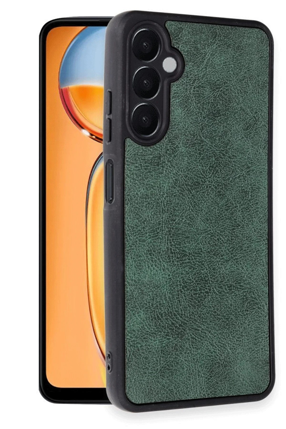 Mey İthalat® Samsung Galaxy A26 Kılıf Aras Deri Kapak - Koyu Yeşil