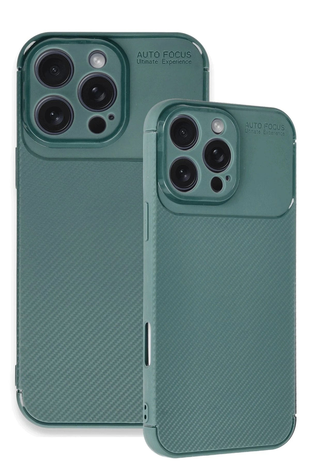 Mey İthalat® iPhone 16 Pro Max Kılıf Auto Focus Karbon Kapak - Koyu Yeşil