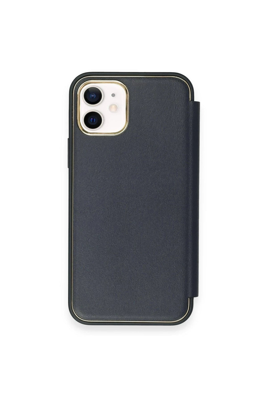 Mey İthalat® iPhone 12 Kılıf Dolpin Kapaklı - Lacivert
