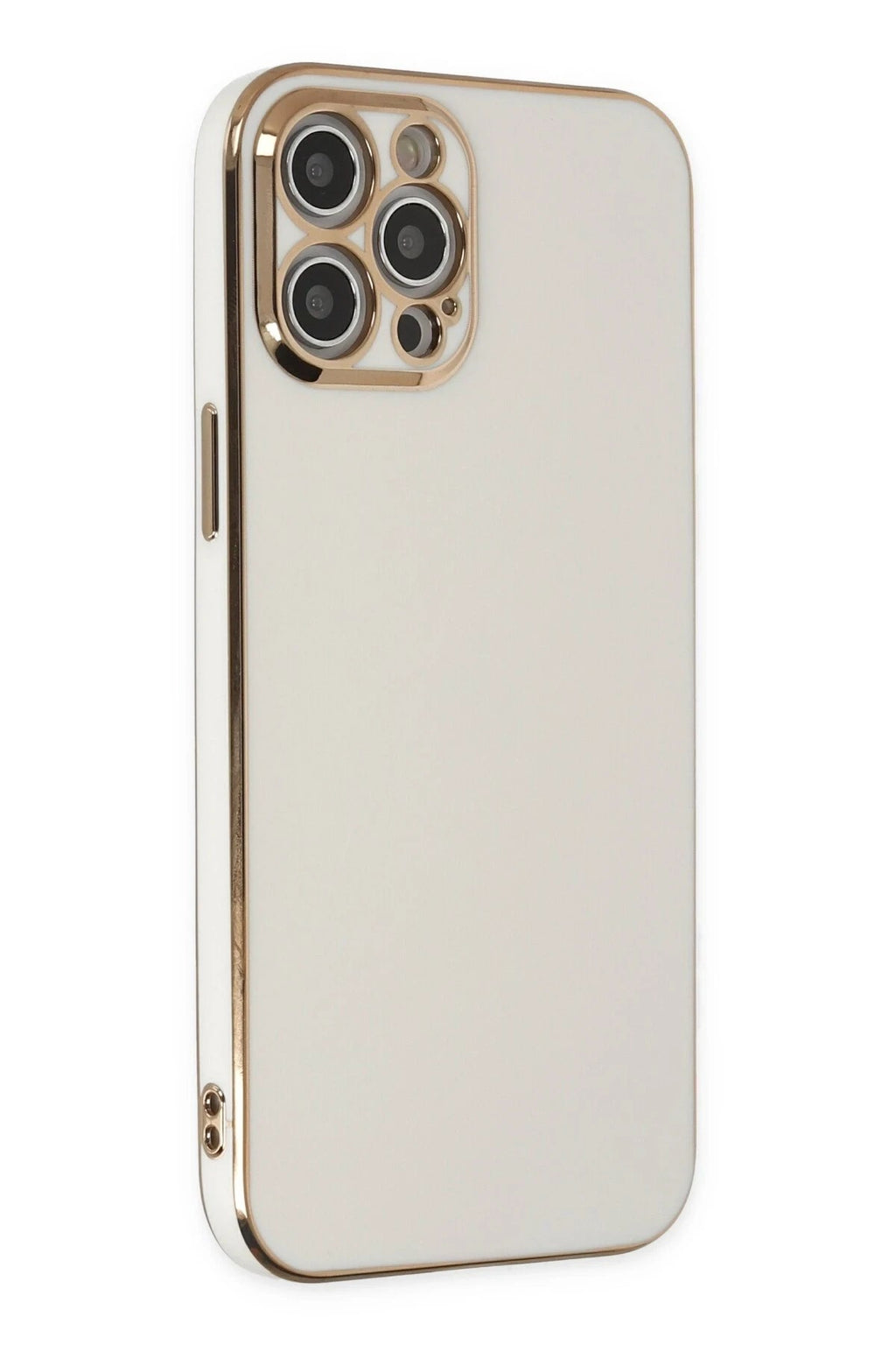 Mey İthalat® iPhone 12 Pro Kılıf Volet Silikon - Beyaz