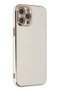 Mey İthalat® iPhone 12 Pro Kılıf Volet Silikon - Beyaz