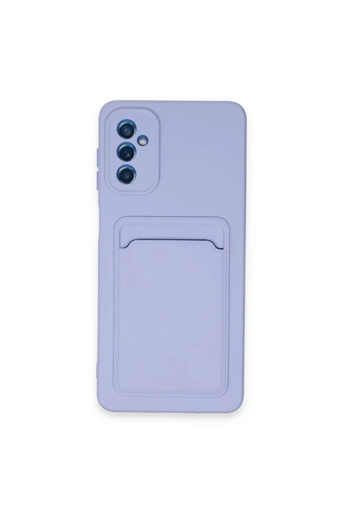 Mey İthalat® Samsung Galaxy A14 4G Kılıf Kelvin Kartvizitli Silikon - Lila