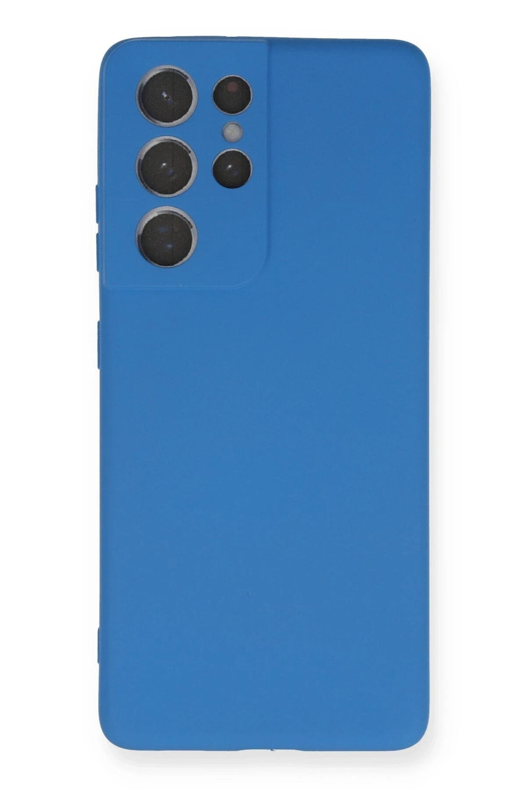 Mey İthalat® Samsung Galaxy S21 Ultra Kılıf Nano içi Kadife Silikon - Mavi