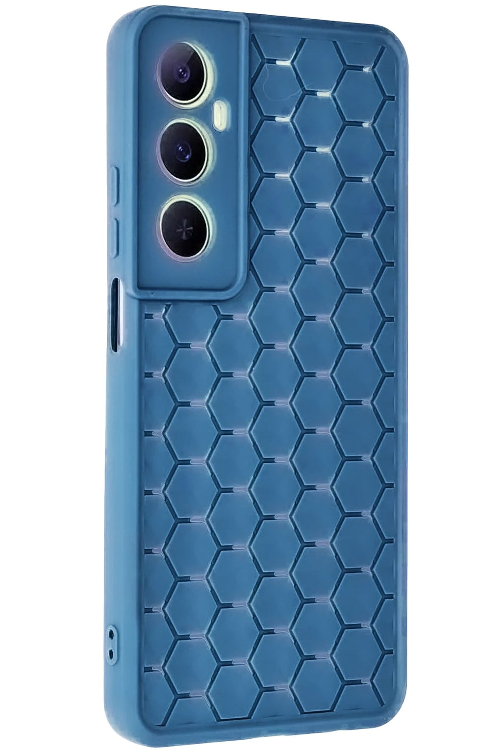 Mey İthalat® Realme C65 Kılıf Petek Silikon Kapak - Mavi