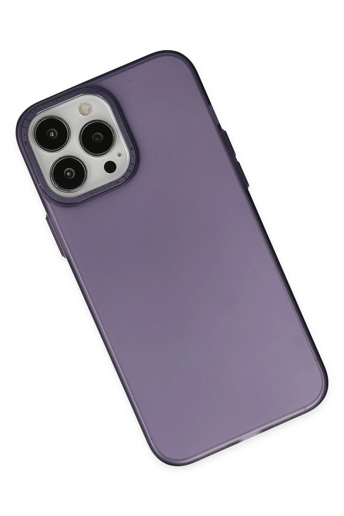 Mey İthalat® iPhone 14 Pro Max Kılıf Modos Metal Kapak - Mor