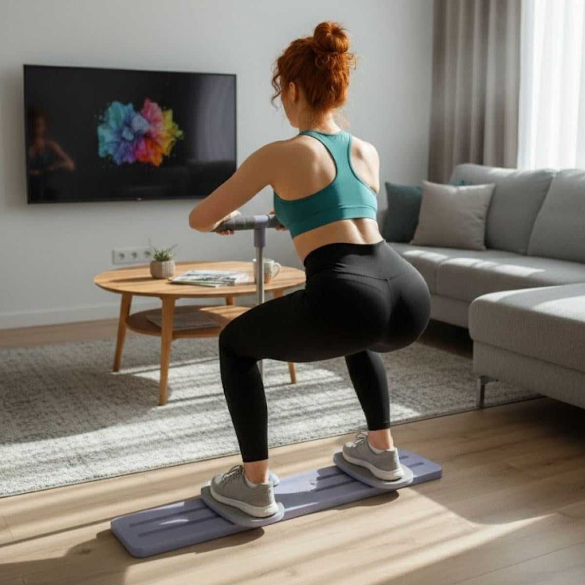 Katlanabilir Kardiyo Tahtası – Aç Kapa Bacak, Kalça ve Core Güçlendirici Spor Aleti