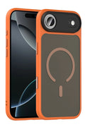 Mey İthalat® iPhone 17 Air Megane Magsafe Kapak - Turuncu