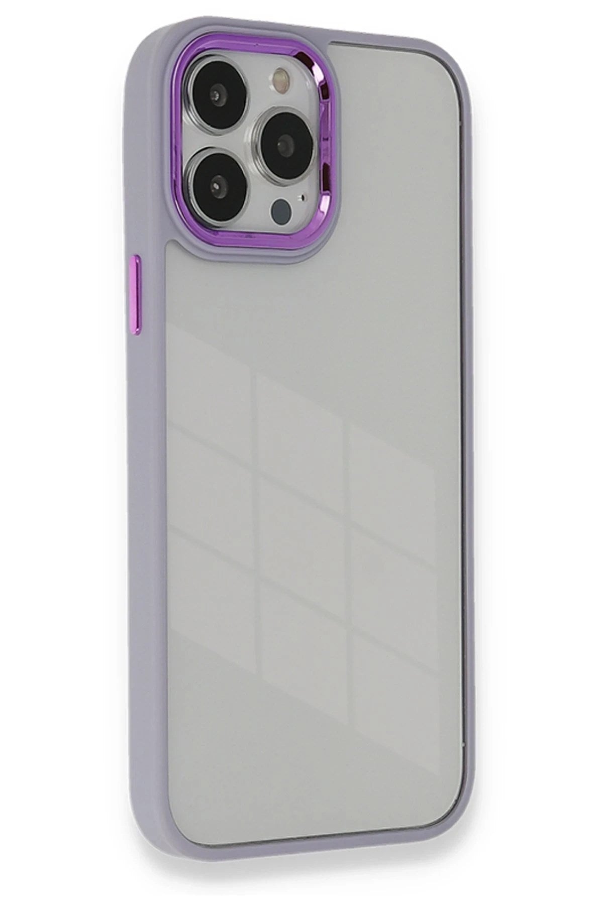 Mey İthalat® iPhone 13 Pro Kılıf Dora Kapak - Lila