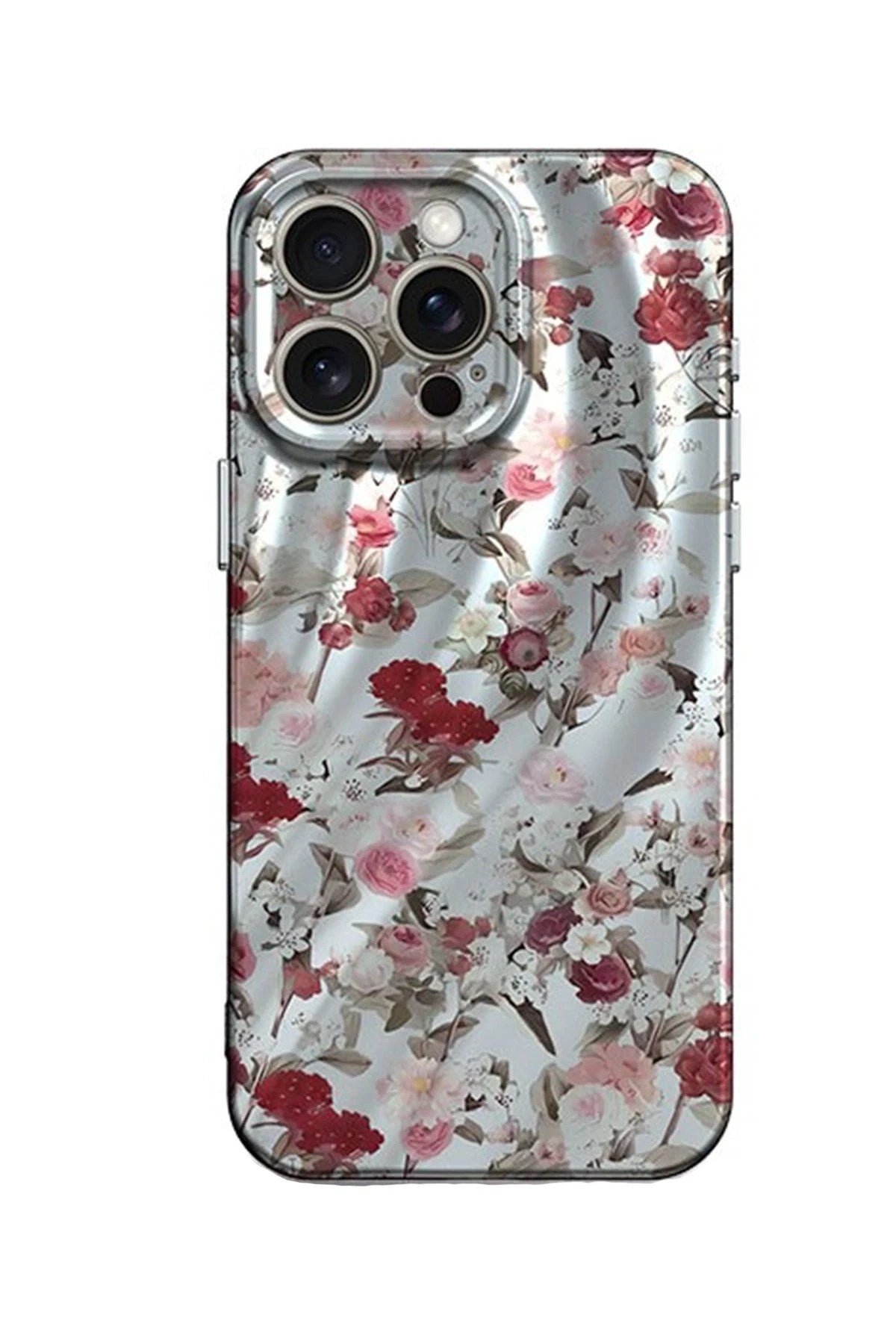 Mey İthalat® iPhone 14 Pro Kılıf Crew Desenli Kapak - Çiçek