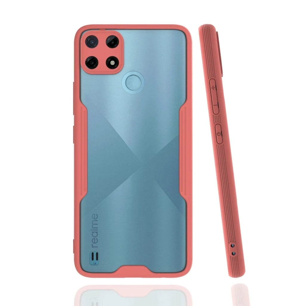 Mey İthalat® Realme C25Y Kılıf Platin Silikon - Pembe