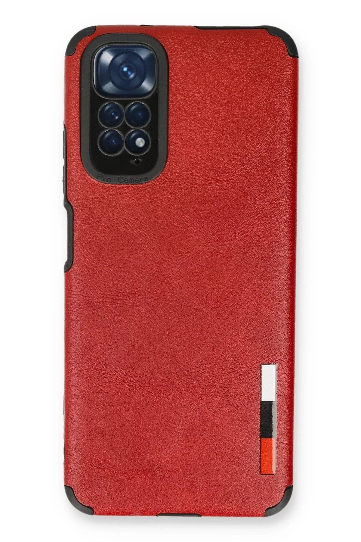 Mey İthalat® Redmi Note 11 Kılıf Loop Deri Silikon - Kırmızı