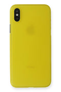 Mey İthalat® iPhone XS Max Kılıf PP Ultra İnce Kapak - Sarı