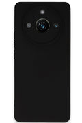 Mey İthalat® Realme 11 Pro Kılıf Nano içi Kadife Silikon - Siyah