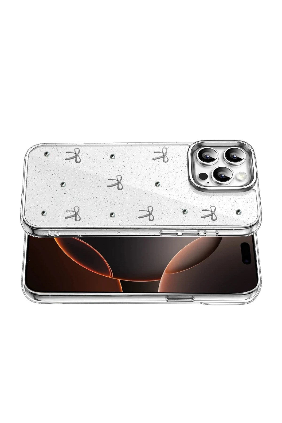 Mey İthalat® iPhone 15 Pro Fiyonk Desenli Kapak - Desen 5