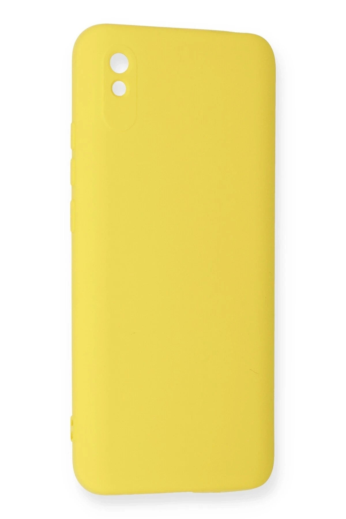 Mey İthalat® Redmi 9A Kılıf Nano içi Kadife Silikon - Sarı
