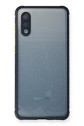 Mey İthalat® Samsung Galaxy A02 Kılıf Miami Şeffaf Silikon - Lacivert