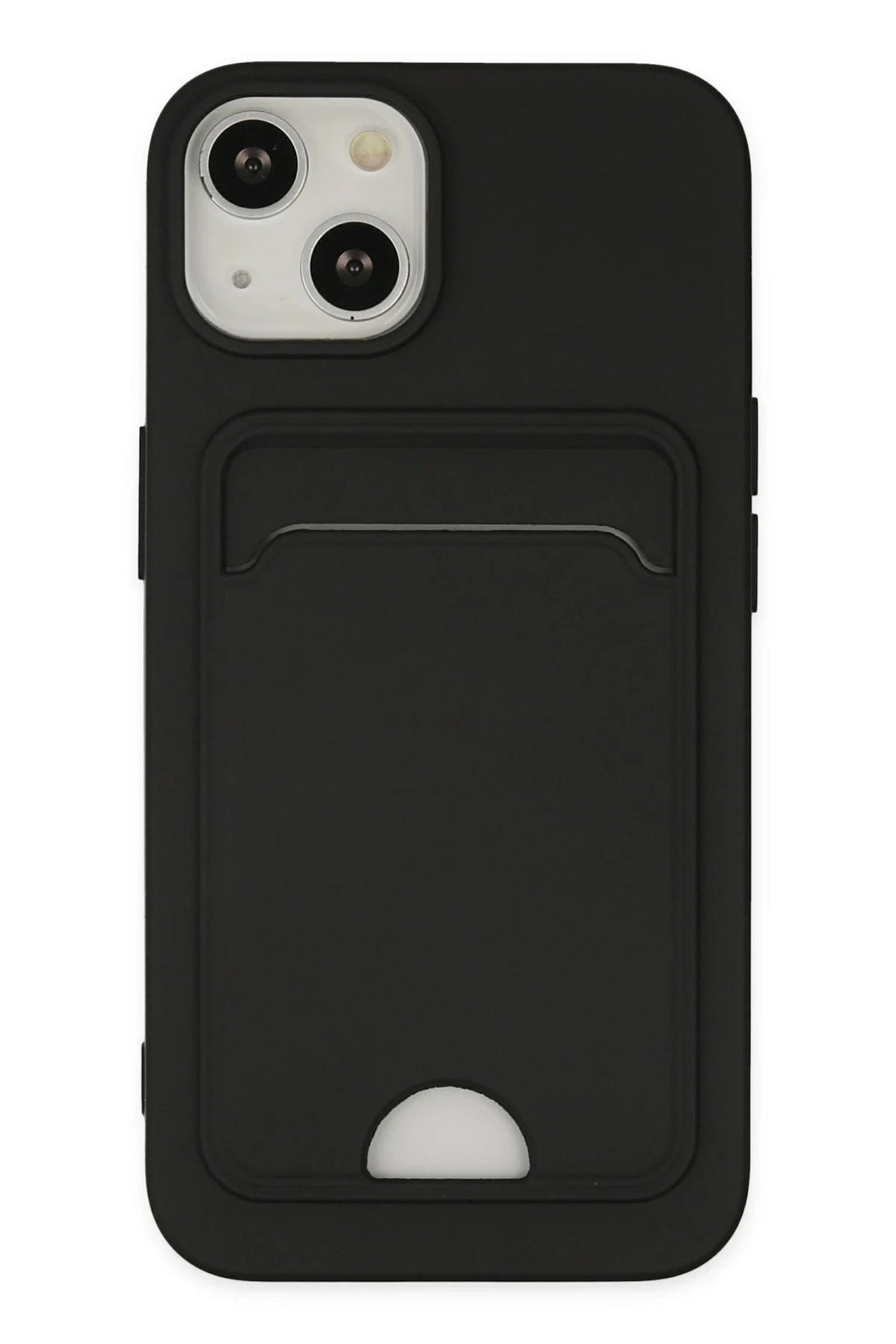 Mey İthalat® iPhone 14 Plus Kılıf Kelvin Kartvizitli Silikon - Siyah