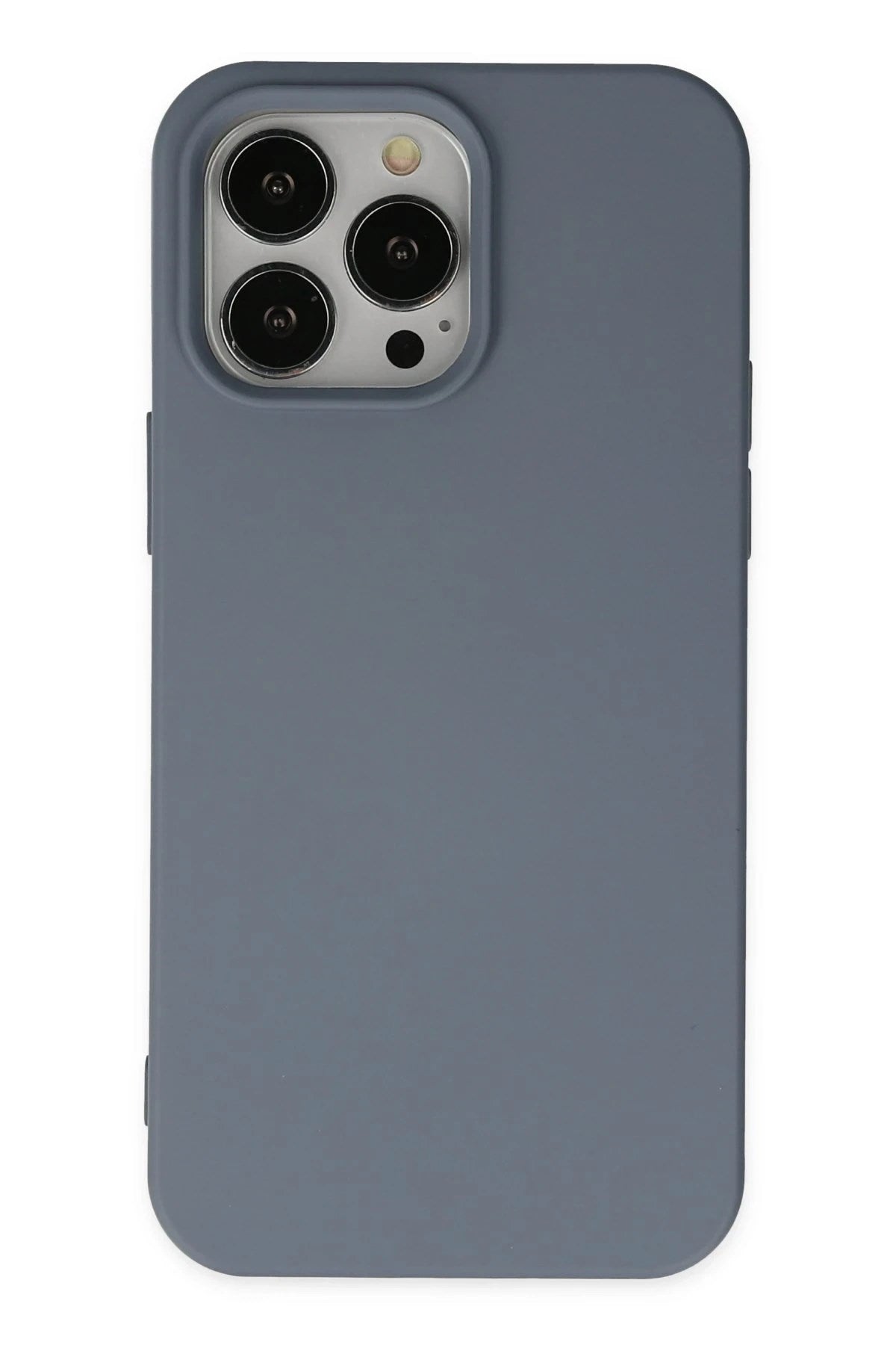 Mey İthalat® iPhone 15 Pro Max Kılıf Nano içi Kadife Silikon - Gri