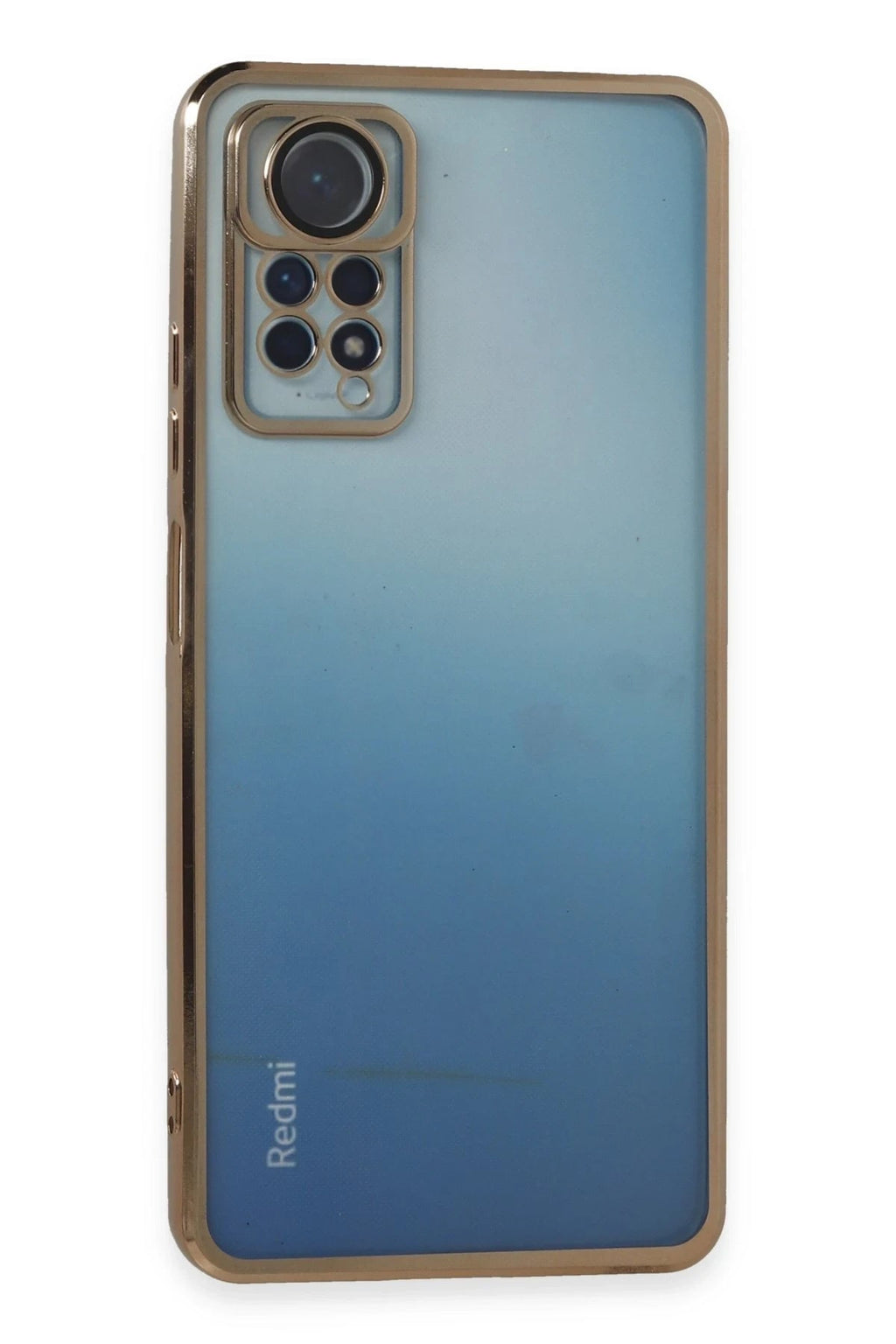 Mey İthalat® Redmi Note 11 Pro Kılıf Lensli Silikon - Gold
