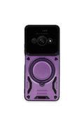 Mey İthalat® Poco C61 Kılıf Joy Lens Standlı Kapak - Mor