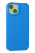 Mey İthalat® iPhone 15 Kılıf Nano içi Kadife Silikon - Mavi
