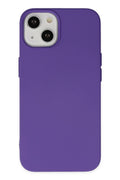 Mey İthalat® iPhone 14 Plus Kılıf Nano içi Kadife Silikon - Mor