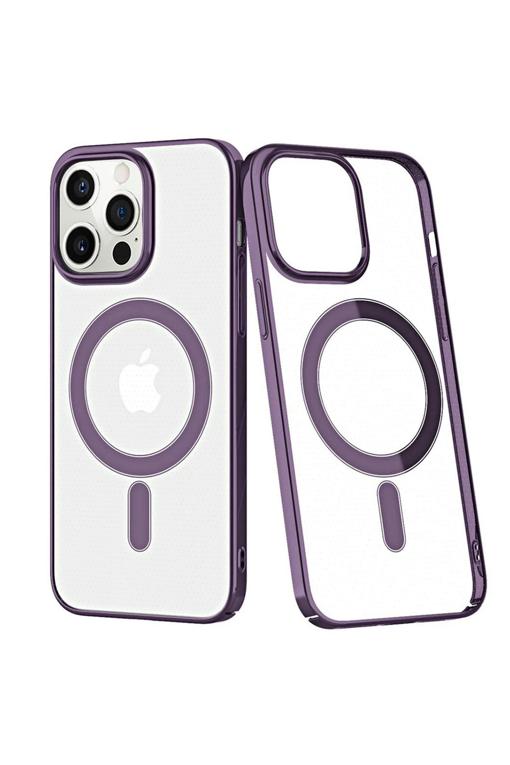 Mey İthalat® iPhone 13 Pro Kılıf Element Magneticsafe Sert Kapak - Derin Mor