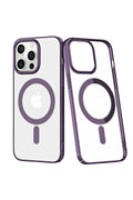 Mey İthalat® iPhone 13 Pro Kılıf Element Magneticsafe Sert Kapak - Derin Mor