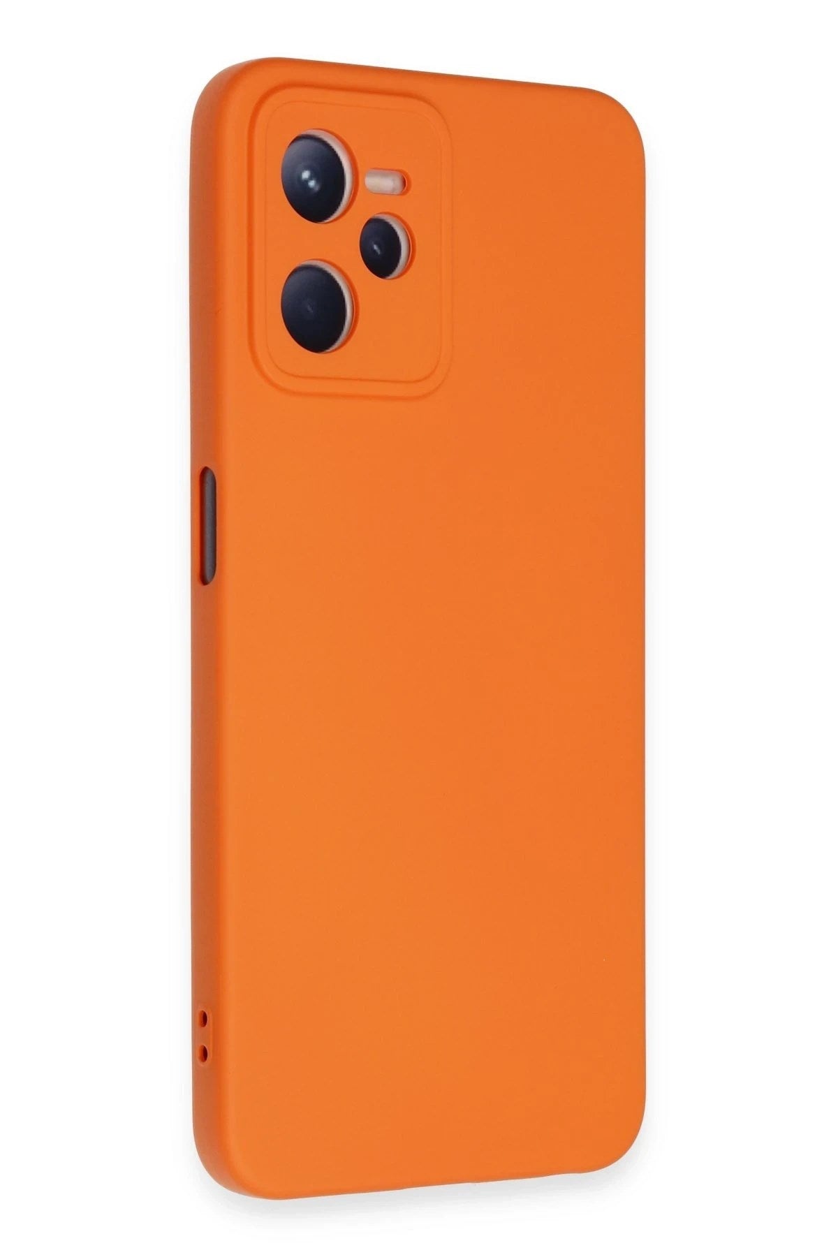 Mey İthalat® Realme C35 Kılıf Nano içi Kadife Silikon - Turuncu