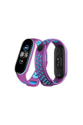 Mey İthalat® Mi Band 4 Spor Delikli Kordon - Mor-Mavi
