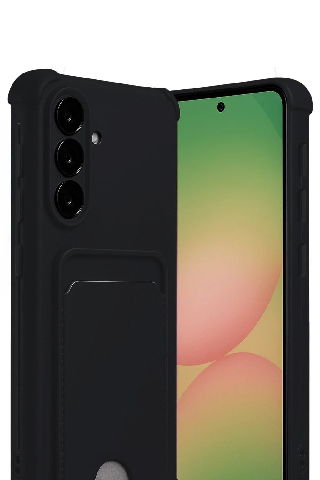 Mey İthalat® Samsung Galaxy A56 Kılıf Kelvin Kartvizitli Silikon - Siyah