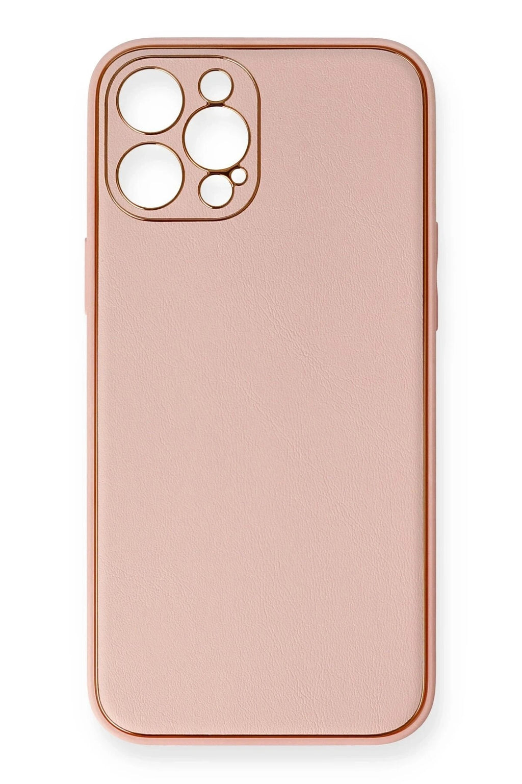Mey İthalat® iPhone 12 Pro Max Kılıf Coco Deri Silikon Kapak - Pembe