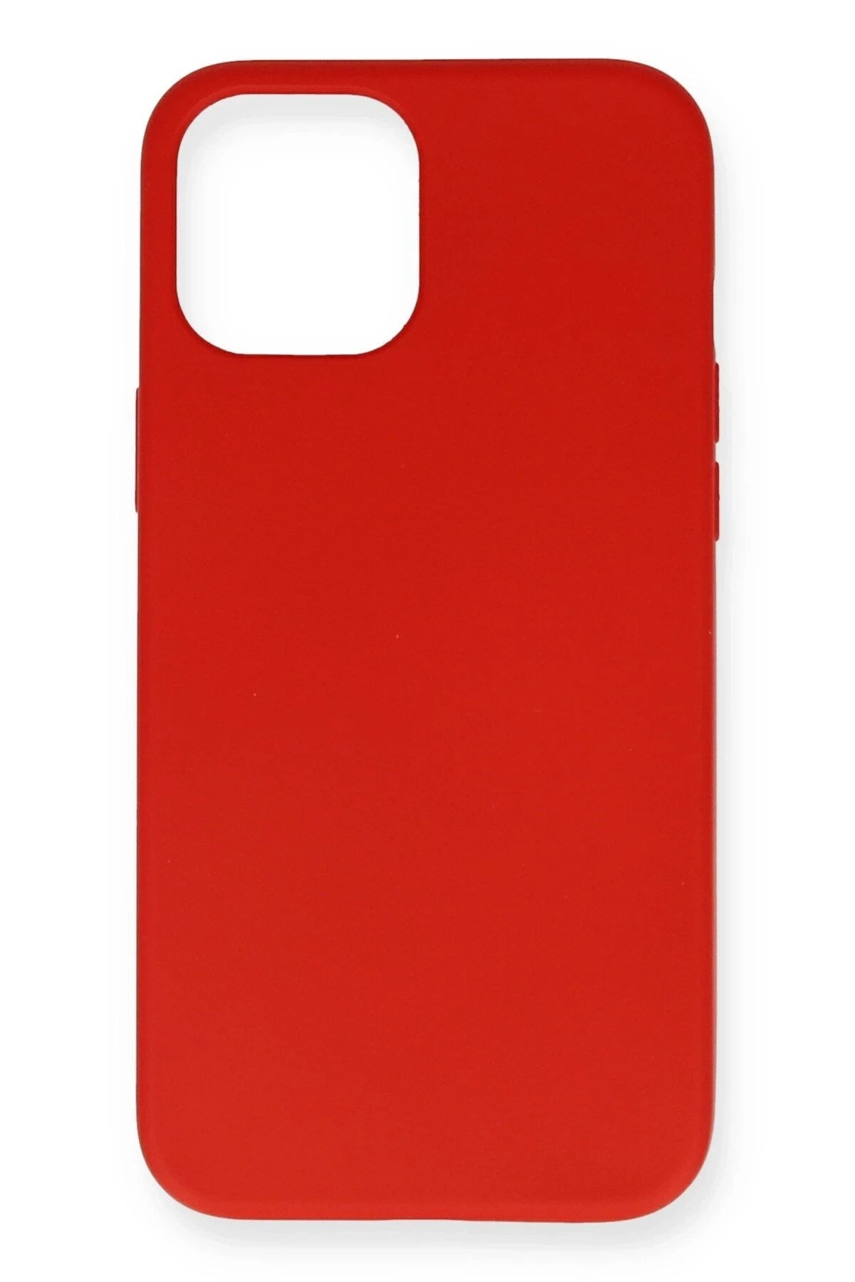 Mey İthalat® iPhone 12 Mini Kılıf Nano içi Kadife Silikon - Kırmızı