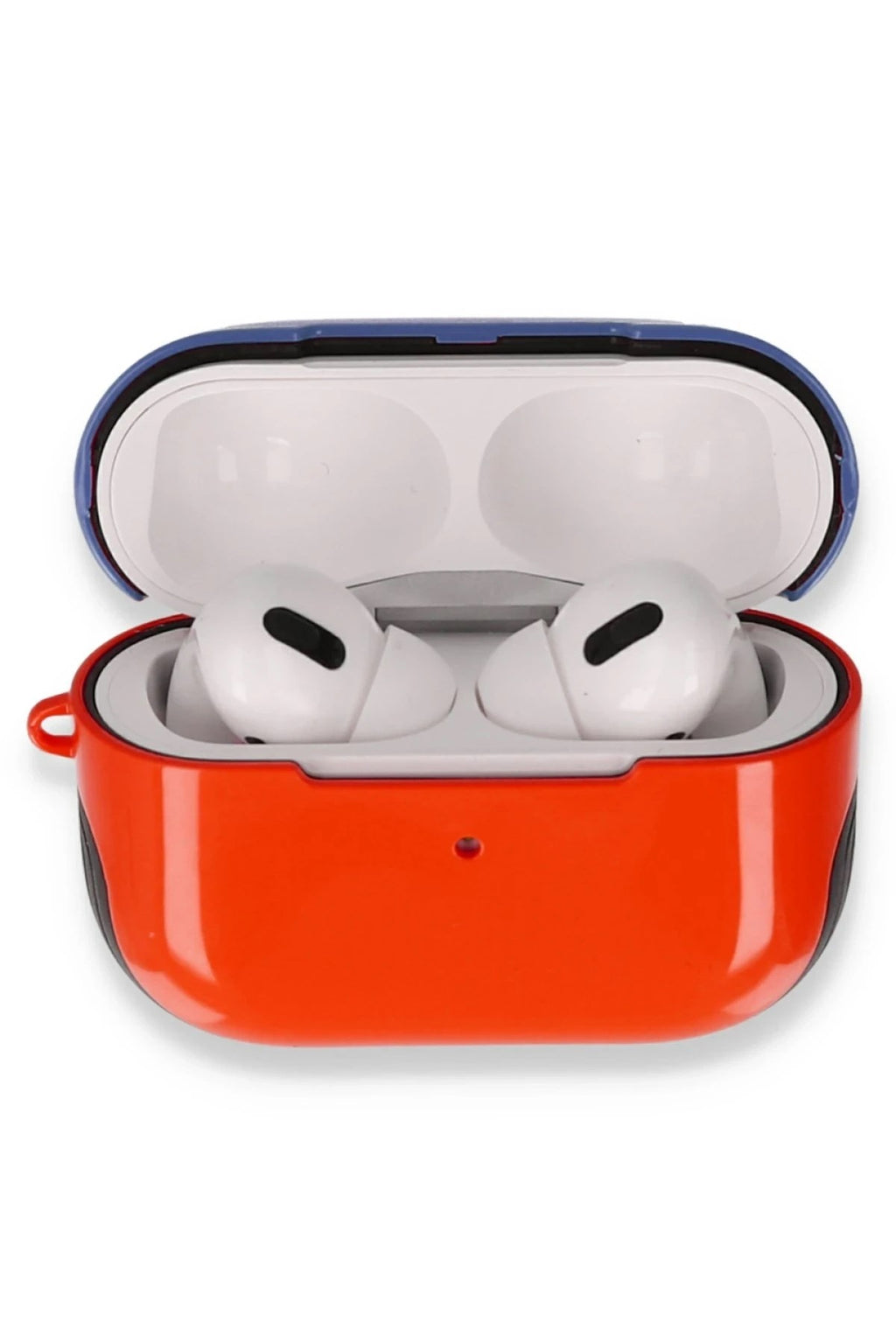 Mey İthalat® Airpods Pro (1.nesil) 3in1 Kılıf - Kırmızı-Lacivert