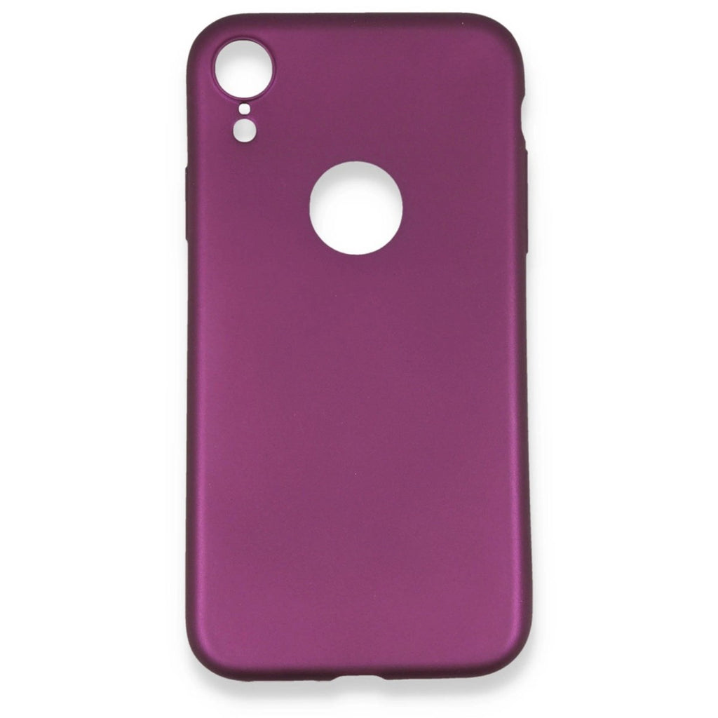 Mey İthalat® iPhone XR Kılıf First Silikon - Mürdüm