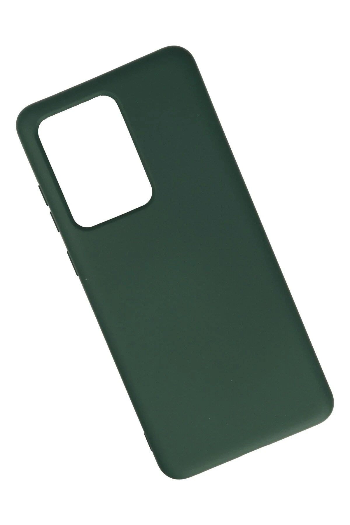 Mey İthalat® Samsung Galaxy S20 Ultra Kılıf Nano içi Kadife Silikon - Koyu Yeşil