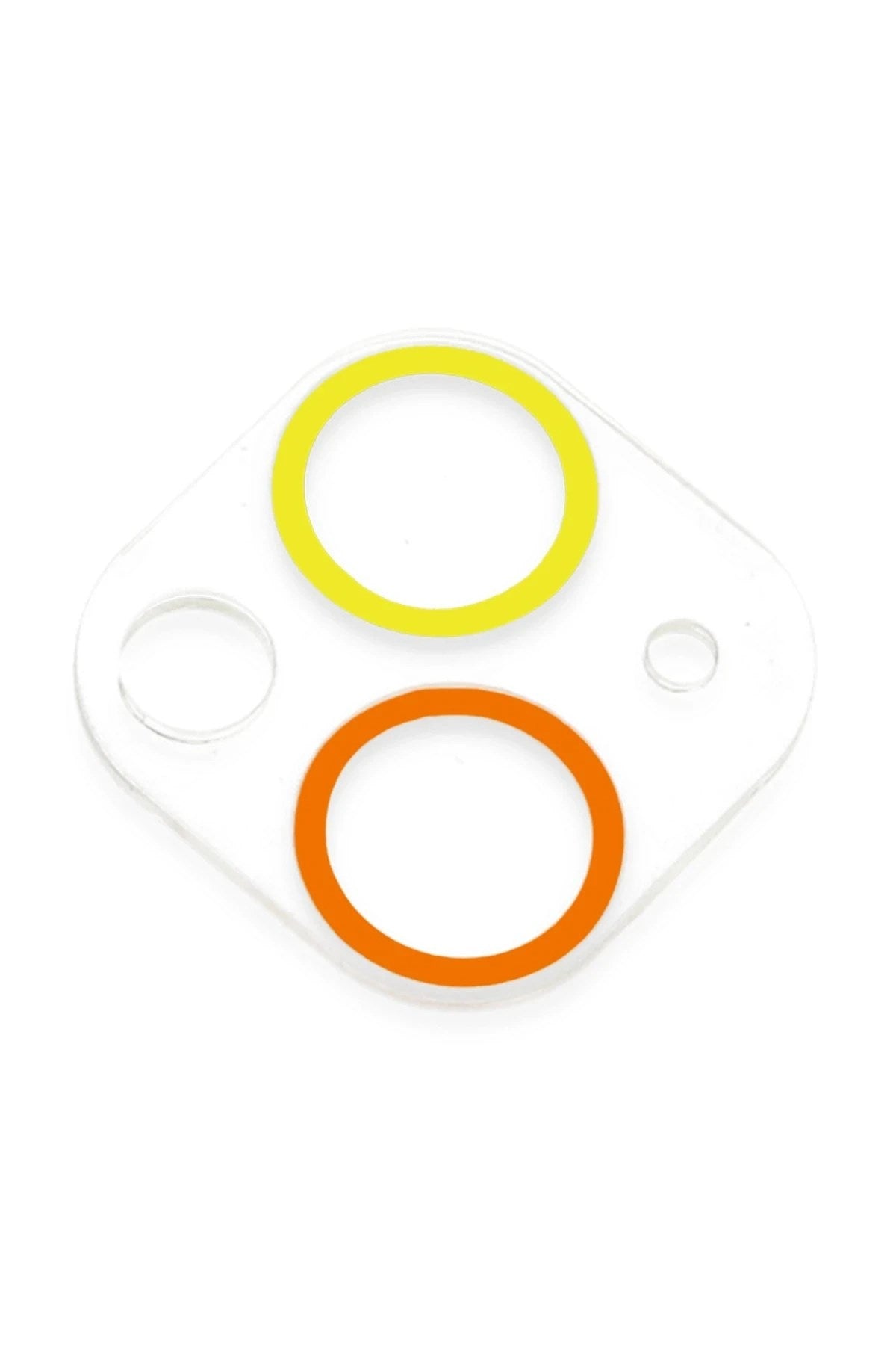 Mey İthalat® iPhone 13 Mini Renkli Kamera Lens Koruma Cam - Sarı-Turuncu