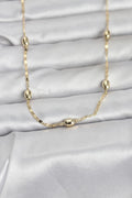 Mey İthalat® CM 14K Gold Renk Damla Topçuklu Zincir Model 60 cm Kadın Kolye