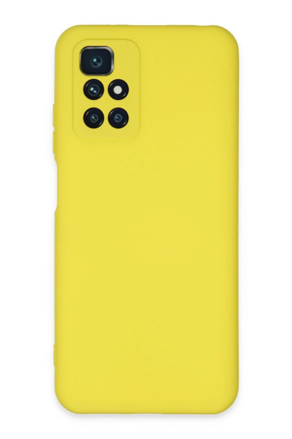 Mey İthalat® Redmi 10 2022 Kılıf Nano içi Kadife Silikon - Sarı