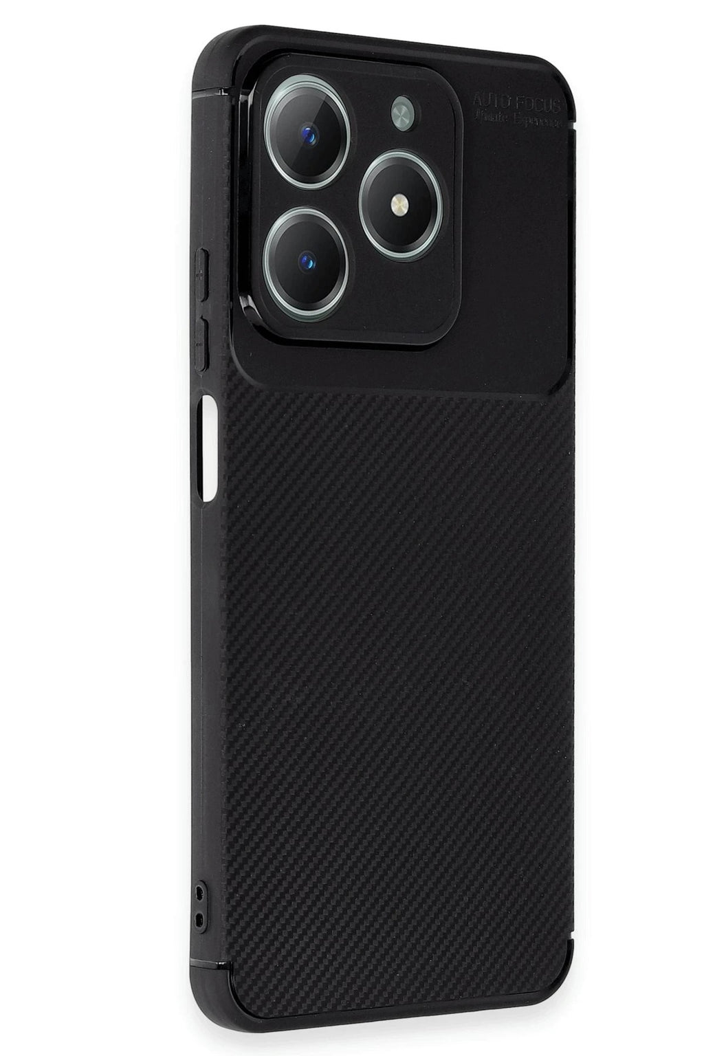 Mey İthalat® Realme C61 Kılıf Auto Focus Karbon Kapak - Siyah
